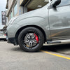 JBTブレーキキャリパーキット：MITSUBISHI Zinger：4POT（SP4P）+2ピース355mmスリットローター＋ブラケット＋パッド＋ブレーキホース：フロントフルセット：全9色