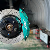 JBTブレーキキャリパーキット：MAZDA 3：4POT（SP4P）+2ピース330mmスリットローター＋ブラケット＋パッド＋ブレーキホース：フロントフルセット：全9色