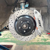 JBTブレーキキャリパーキット：TOYOTA Corolla Altis：4POT（JB4P）+2ピース302/330mmスリットローター＋ブラケット＋パッド＋ブレーキホース：フロントフルセット：全9色