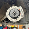JBTブレーキキャリパーキット：TOYOTA Corolla Altis：4POT（JB4P）+2ピース302/330mmスリットローター＋ブラケット＋パッド＋ブレーキホース：フロントフルセット：全9色