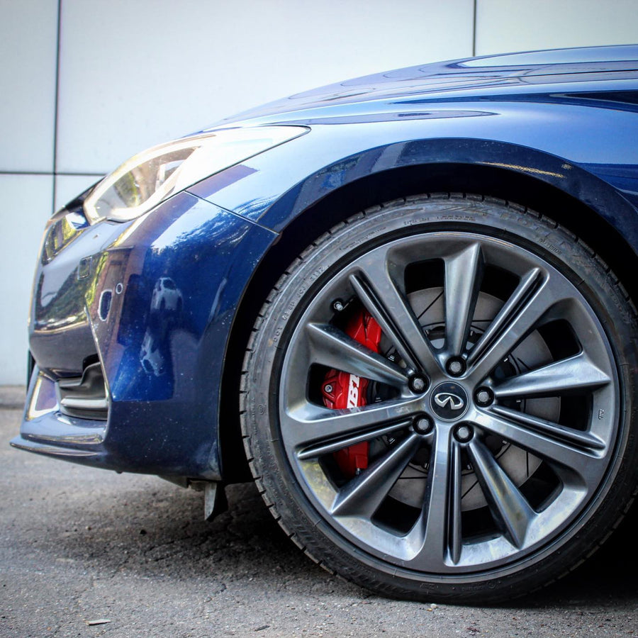 JBTブレーキキャリパーキット：INFINITI Q60s：8POT（Z8）+2ピース380mmスリットローター＋ブラケット＋パッド＋ブレーキホース：フロントフルセット：全9色