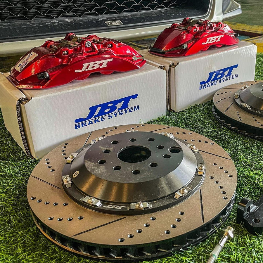 JBTブレーキキャリパーキット：TOYOTA 86：4POT（SP4P）+2ピース355mmスリットローター＋ブラケット＋パッド＋ブレーキホース：フロントフルセット：全9色