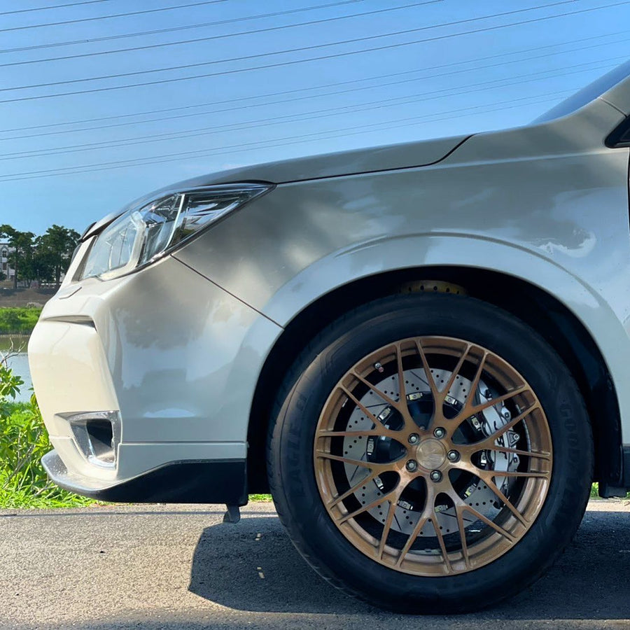 JBTブレーキキャリパーキット：SUBARU Forester：4POT（SP4P）+2ピース380mmスリットローター＋ブラケット＋パッド＋ブレーキホース：フロントフルセット：全9色