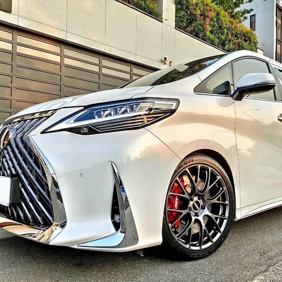 JBTブレーキキャリパーキット：LEXUS LM：6POT（RS6P）+2ピース400mmスリットローター＋ブラケット＋パッド＋ブレーキホース：フロントフルセット：全9色