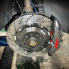 JBTブレーキキャリパーキット：VW Caddy：4POT（SP4P）+2ピース355mmスリットローター＋ブラケット＋パッド＋ブレーキホース：フロントフルセット：全9色