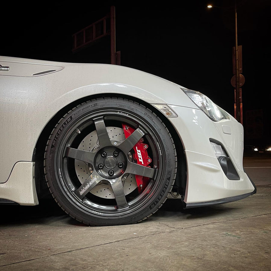 JBTブレーキキャリパーキット：TOYOTA 86：6POT（RS6P）+2ピース356mmスリットローター＋ブラケット＋パッド＋ブレーキホース：フロントフルセット：全9色