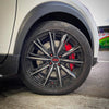 JBTブレーキキャリパーキット：NISSAN Kicks：4POT（SP4P）+2ピース330mmスリットローター＋ブラケット＋パッド＋ブレーキホース：フロントフルセット：全9色