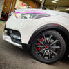 JBTブレーキキャリパーキット：NISSAN Kicks：4POT（SP4P）+2ピース330mmスリットローター＋ブラケット＋パッド＋ブレーキホース：フロントフルセット：全9色