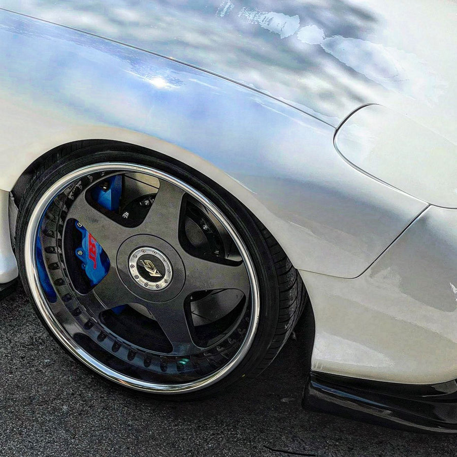 JBTブレーキキャリパーキット：MAZDA RX-7 (FD3S)：6POT（RS6P）+2ピース380mmスリットローター＋ブラケット＋パッド＋ブレーキホース：フロントフルセット：全9色