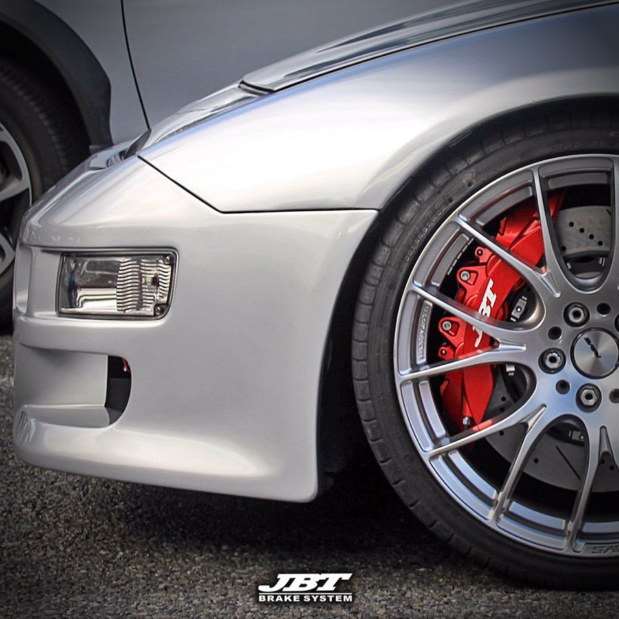 JBTブレーキキャリパーキット：NISSAN 300ZX (Z32)：6POT（RS6P）+2ピース380mmスリットローター＋ブラケット＋パッド＋ブレーキホース：フロントフルセット：全9色