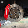 JBTブレーキキャリパーキット：SUZUKI Swift：4POT（JB4P）+2ピース302/330mmスリットローター＋ブラケット＋パッド＋ブレーキホース：フロントフルセット：全9色