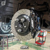 JBTブレーキキャリパーキット：MITSUBISHI Zinger：4POT（JB4P）+2ピース302/330mmスリットローター＋ブラケット＋パッド＋ブレーキホース：フロントフルセット：全9色