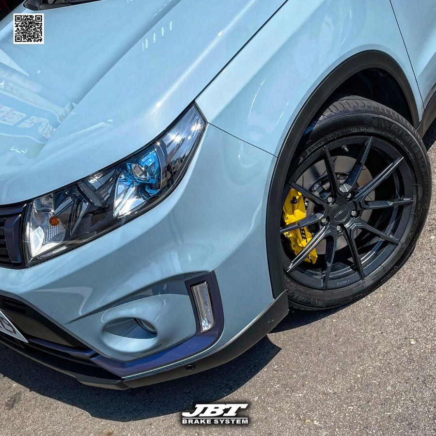 JBTブレーキキャリパーキット：SUZUKI Vitara：4POT（SP4P）+2ピース330mmスリットローター＋ブラケット＋パッド＋ブレーキホース：フロントフルセット：全9色