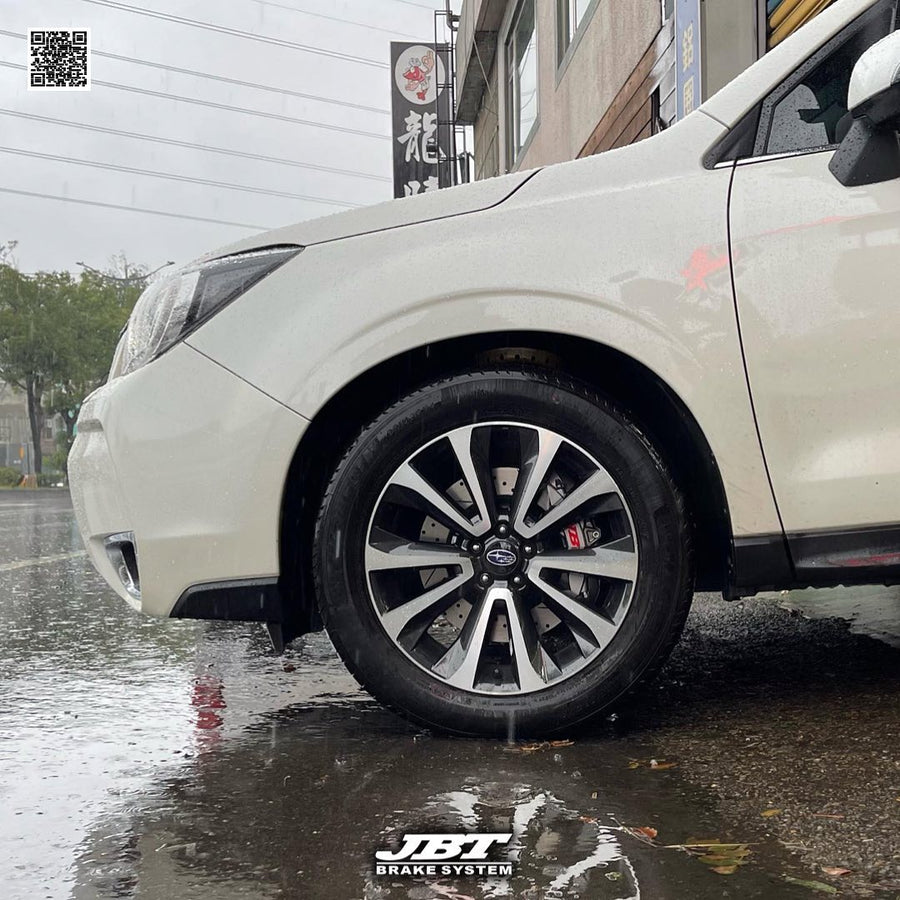 JBTブレーキキャリパーキット：SUBARU Forester IV：4POT（SP4P）+2ピース330mmスリットローター＋ブラケット＋パッド＋ブレーキホース：フロントフルセット：全9色