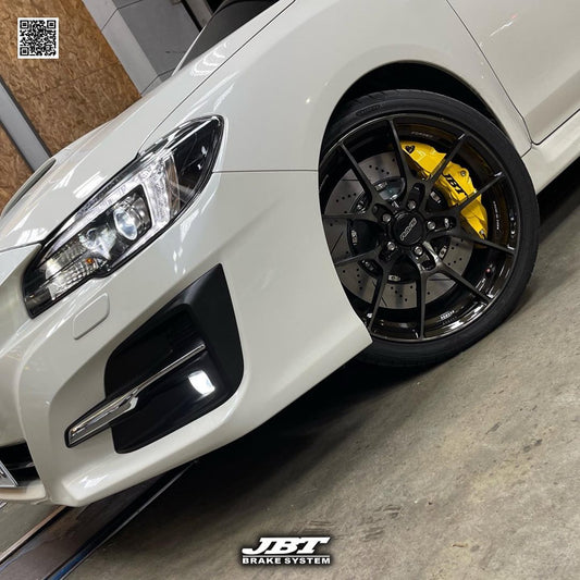 JBTブレーキキャリパーキット：SUBARU Levorg：8POT（Z8）+2ピース380mmスリットローター＋ブラケット＋パッド＋ブレーキホース：フロントフルセット：全9色