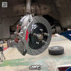 JBTブレーキキャリパーキット：HONDA CR-V III：4POT（SP4P）+2ピース330mmスリットローター＋ブラケット＋パッド＋ブレーキホース：フロントフルセット：全9色