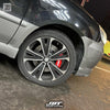 JBTブレーキキャリパーキット：MITSUBISHI Savrin：4POT（JB4P）+2ピース302/330mmスリットローター＋ブラケット＋パッド＋ブレーキホース：フロントフルセット：全9色
