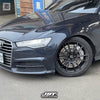JBTブレーキキャリパーキット：AUDI A6：8POT（Z8）+2ピース380mmスリットローター＋ブラケット＋パッド＋ブレーキホース：フロントフルセット：全9色