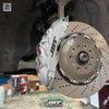 JBTブレーキキャリパーキット：AUDI A6：8POT（Z8）+2ピース380mmスリットローター＋ブラケット＋パッド＋ブレーキホース：フロントフルセット：全9色