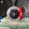 JBTブレーキキャリパーキット：MITSUBISHI Global Lancer：4POT（JB4P）+2ピース302/330mmスリットローター＋ブラケット＋パッド＋ブレーキホース：フロントフルセット：全9色