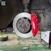 JBTブレーキキャリパーキット：MITSUBISHI Global Lancer：4POT（JB4P）+2ピース302/330mmスリットローター＋ブラケット＋パッド＋ブレーキホース：フロントフルセット：全9色