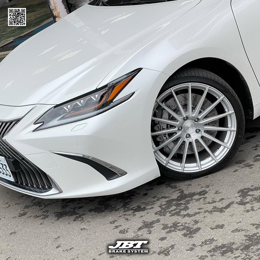 JBTブレーキキャリパーキット：LEXUS ES：6POT（RS6P）+2ピース380mmスリットローター＋ブラケット＋パッド＋ブレーキホース：フロントフルセット：全9色