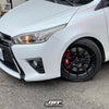 JBTブレーキキャリパーキット：TOYOTA Yaris：4POT（SP4P）+2ピース330mmスリットローター＋ブラケット＋パッド＋ブレーキホース：フロントフルセット：全9色
