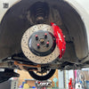 JBTブレーキキャリパーキット：TOYOTA Yaris：4POT（SP4P）+2ピース330mmスリットローター＋ブラケット＋パッド＋ブレーキホース：フロントフルセット：全9色