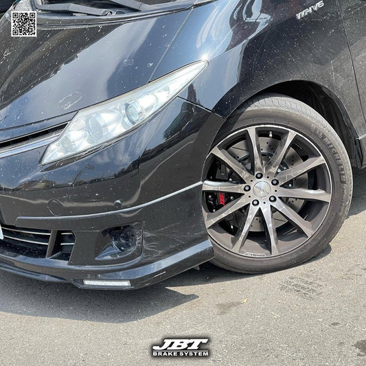 JBTブレーキキャリパーキット：TOYOTA Previa：8POT（Z8）+2ピース380mmスリットローター＋ブラケット＋パッド＋ブレーキホース：フロントフルセット：全9色