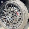 JBTブレーキキャリパーキット：BMW F30：4POT（SP4P）+2ピース355mmスリットローター＋ブラケット＋パッド＋ブレーキホース：フロントフルセット：全9色