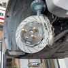JBTブレーキキャリパーキット：SUBARU Outback：4POT（SP4P）+2ピース355mmスリットローター＋ブラケット＋パッド＋ブレーキホース：フロントフルセット：全9色