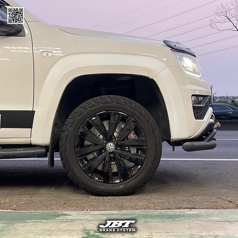 JBTブレーキキャリパーキット：VW Amarok：8POT（Z8）+2ピース400mmスリットローター＋ブラケット＋パッド＋ブレーキホース：フロントフルセット：全9色