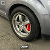 JBTブレーキキャリパーキット：MITSUBISHI Outlander：4POT（JB4P）+2ピース302/330mmスリットローター＋ブラケット＋パッド＋ブレーキホース：フロントフルセット：全9色