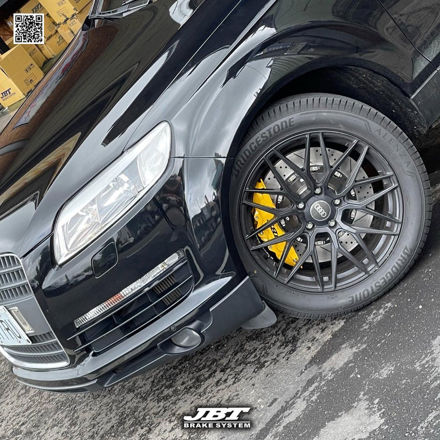 JBTブレーキキャリパーキット：AUDI Q7：8POT（Z8）+2ピース400mmスリットローター＋ブラケット＋パッド＋ブレーキホース：フロントフルセット：全9色