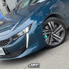 JBTブレーキキャリパーキット：PEUGEOT 508 GT：8POT（Z8）+2ピース380mmスリットローター＋ブラケット＋パッド＋ブレーキホース：フロントフルセット：全9色