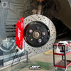 JBTブレーキキャリパーキット：MAZDA 5：4POT（JB4P）+2ピース302/330mmスリットローター＋ブラケット＋パッド＋ブレーキホース：フロントフルセット：全9色
