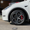 JBTブレーキキャリパーキット：TESLA Model Y：8POT（Z8）+2ピース400mmスリットローター＋ブラケット＋パッド＋ブレーキホース：フロントフルセット：全9色