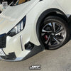 JBTブレーキキャリパーキット：PEUGEOT 2008GT：4POT（SP4P）+2ピース330mmスリットローター＋ブラケット＋パッド＋ブレーキホース：フロントフルセット：全9色