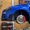 JBTブレーキキャリパーキット：SUBARU WRX：8POT（Z8）+2ピース380mmスリットローター＋ブラケット＋パッド＋ブレーキホース：フロントフルセット：全9色