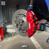 JBTブレーキキャリパーキット：SUBARU WRX：8POT（Z8）+2ピース380mmスリットローター＋ブラケット＋パッド＋ブレーキホース：フロントフルセット：全9色