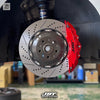 JBTブレーキキャリパーキット：VW Golf GTI：8POT（Z8）+2ピース380mmスリットローター＋ブラケット＋パッド＋ブレーキホース：フロントフルセット：全9色