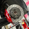 JBTブレーキキャリパーキット：BMW F31：4POT（SP4P）+2ピース355mmスリットローター＋ブラケット＋パッド＋ブレーキホース：フロントフルセット：全9色