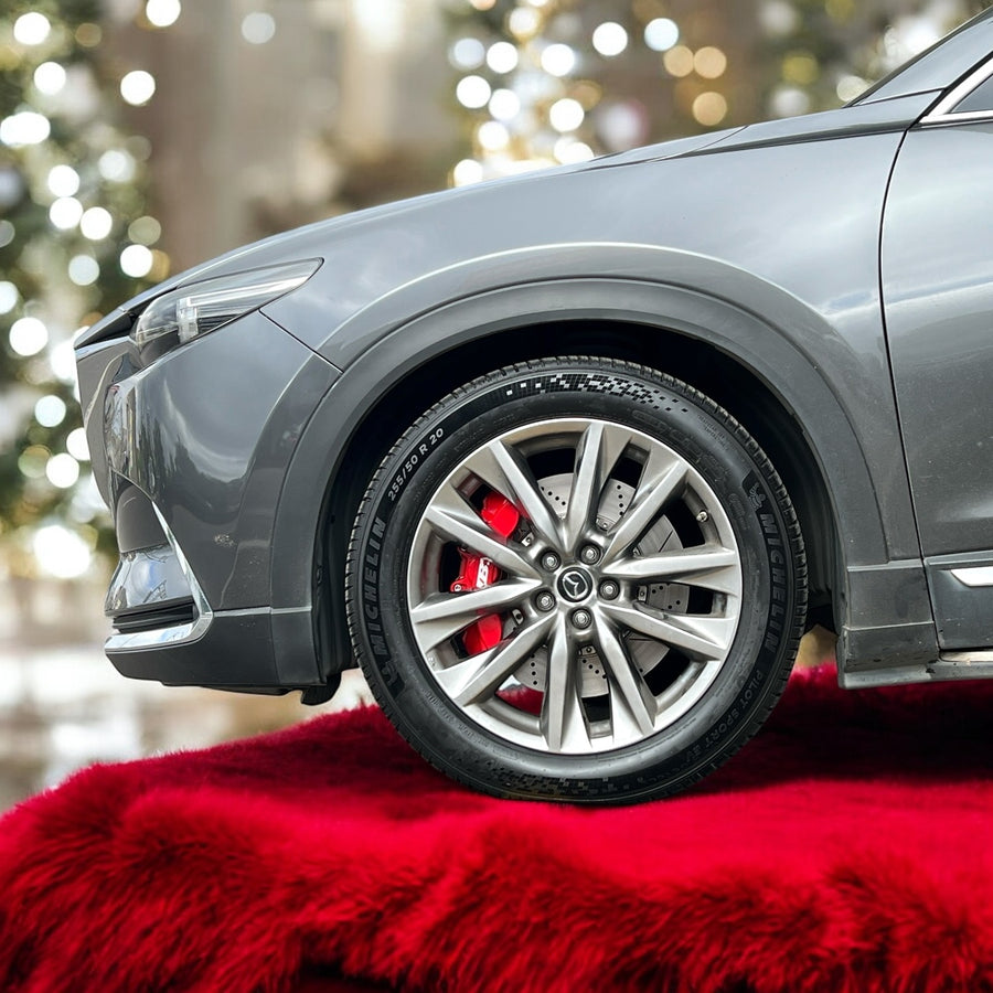 JBTブレーキキャリパーキット：MAZDA CX-9：6POT（RS6P）+2ピース380mmスリットローター＋ブラケット＋パッド＋ブレーキホース：フロントフルセット：全9色