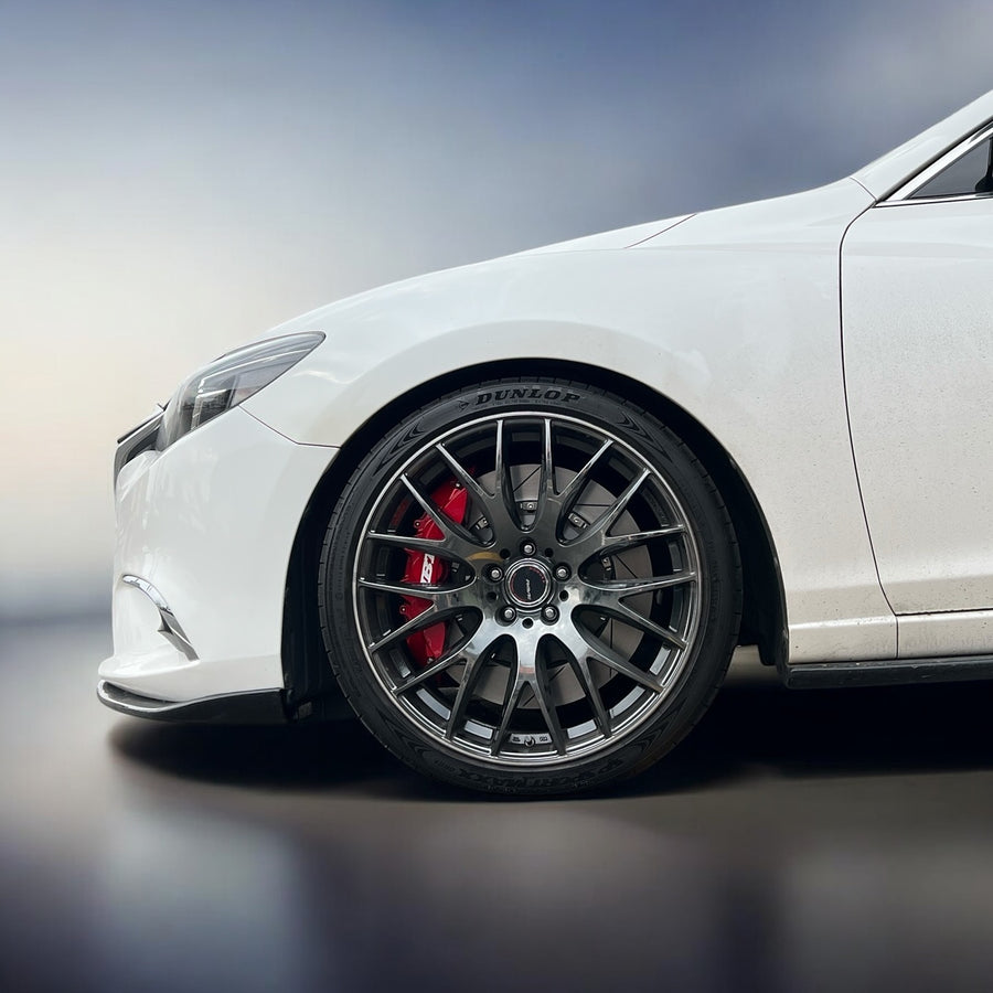 JBTブレーキキャリパーキット：MAZDA 6：6POT（RS6P）+2ピース400mmスリットローター＋ブラケット＋パッド＋ブレーキホース：フロントフルセット：全9色