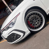 JBTブレーキキャリパーキット：VW Golf GTI：4POT（SP4P）+2ピース355mmスリットローター＋ブラケット＋パッド＋ブレーキホース：フロントフルセット：全9色
