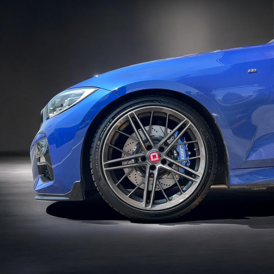 JBTブレーキキャリパーキット：BMW G20：4POT（SP4P）+2ピース355mmスリットローター＋ブラケット＋パッド＋ブレーキホース：フロントフルセット：全9色