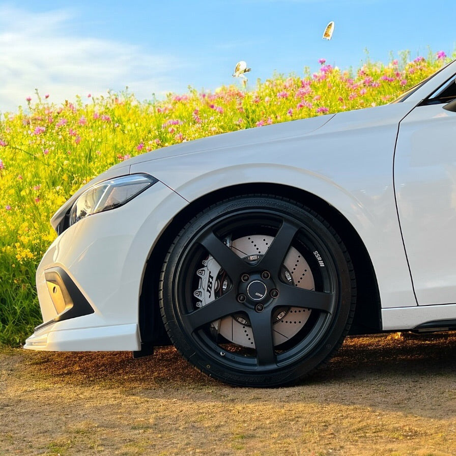 JBTブレーキキャリパーキット：HONDA Civic：6POT（RS6P）+2ピース380mmスリットローター＋ブラケット＋パッド＋ブレーキホース：フロントフルセット：全9色