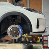 JBTブレーキキャリパーキット：NISSAN Kicks：4POT（SP4P）+2ピース355mmスリットローター＋ブラケット＋パッド＋ブレーキホース：フロントフルセット：全9色