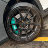 JBTブレーキキャリパーキット：TOYOTA Yaris：4POT（JB4P）+2ピース302/330mmスリットローター＋ブラケット＋パッド＋ブレーキホース：フロントフルセット：全9色
