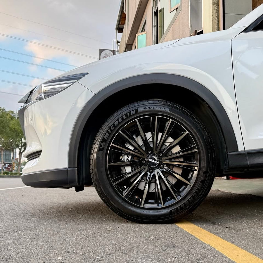 JBTブレーキキャリパーキット：MAZDA CX-5：4POT（SP4P）+2ピース355mmスリットローター＋ブラケット＋パッド＋ブレーキホース：フロントフルセット：全9色
